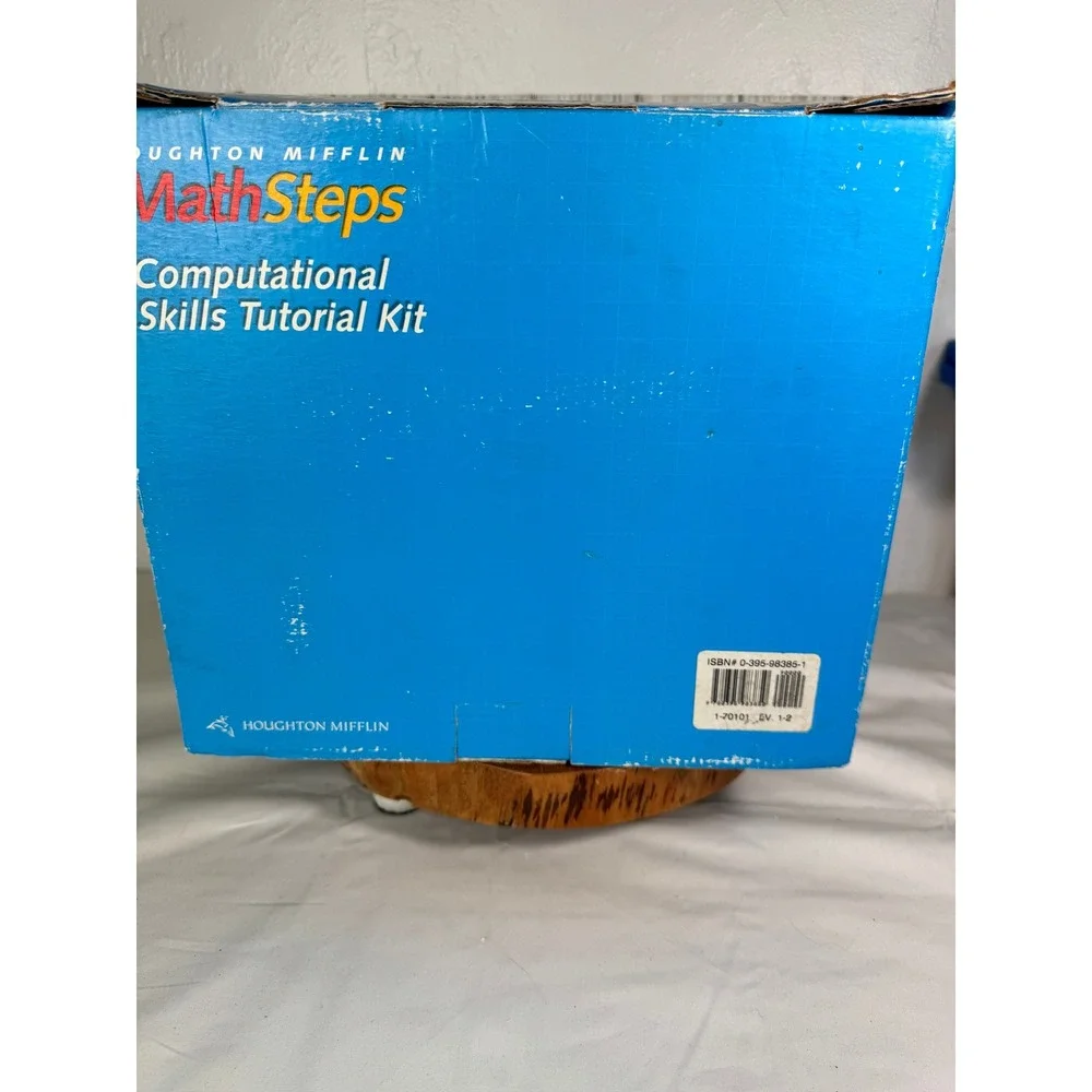 Houghton Mifflin Math Steps Computational Skills Tutorial Kit Levels 1-2 K-2 VTG